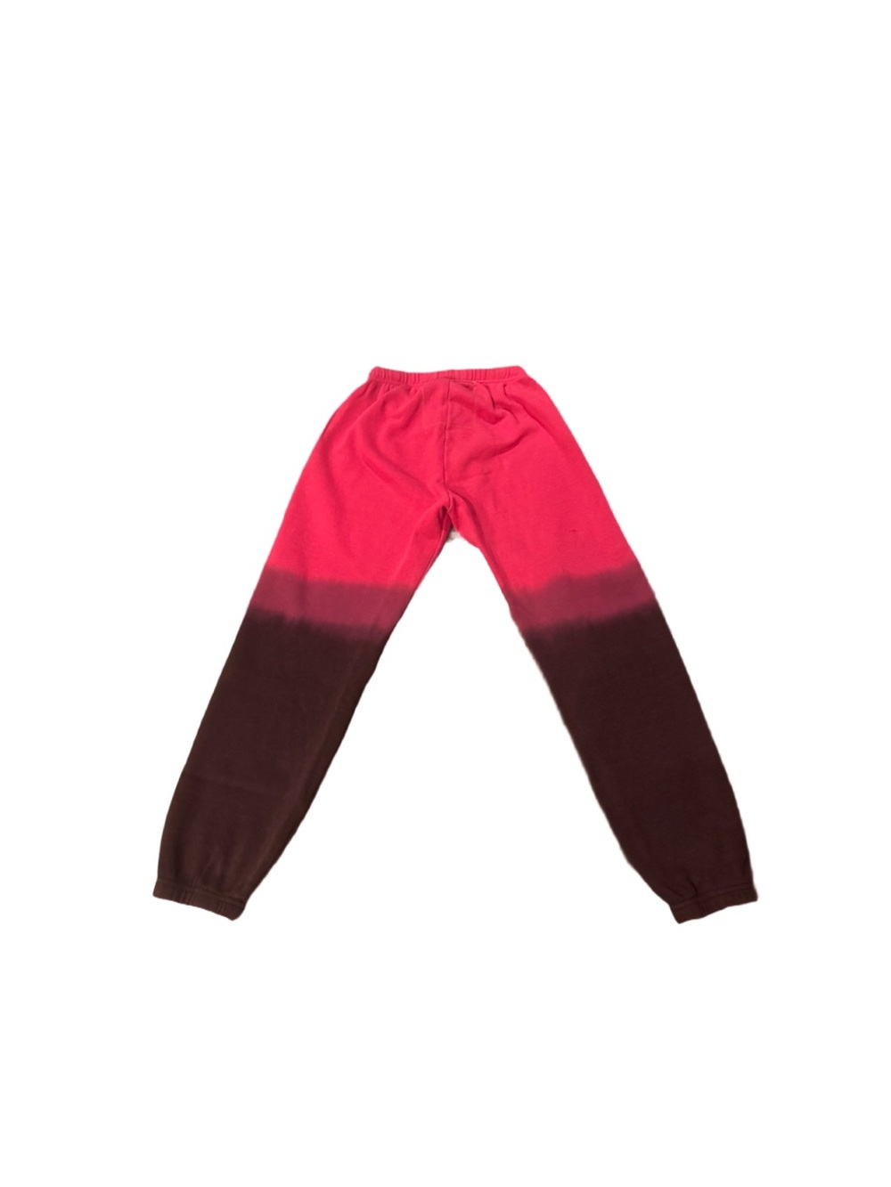 Aviator Nation Pink to Burgundy Ombre Jogger Pants - Picture 3 of 5